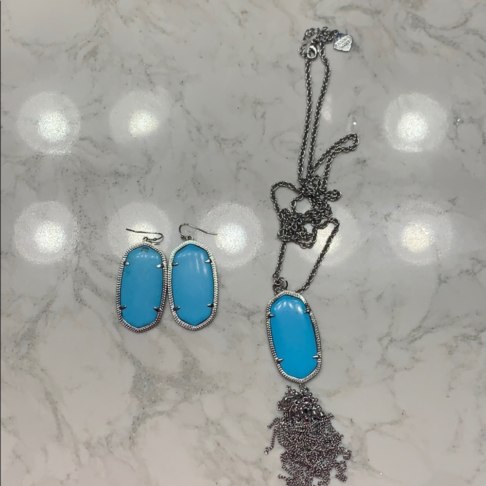 Kendra Scott Rayne necklace and Danielle earring